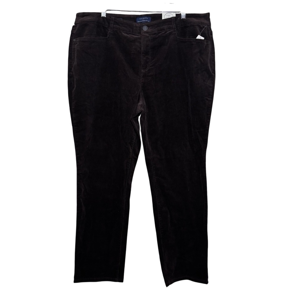 Talbots Corduroy Simply Flattering Collection pants in deep brown. Women’s 18W